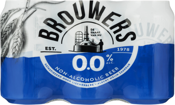 Brouwers 0.0 6x33cl Brouwers 0.0 6x33cl